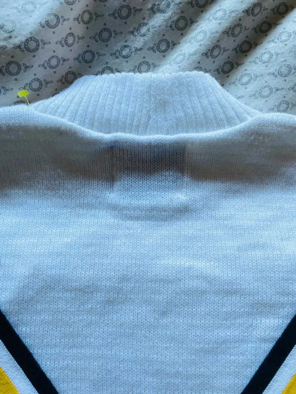 Dehen 1920 Classic Cheer Cheerleader Sweater Large Made In USA UCLA Bruins Gold